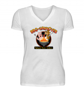 BBQ-Hannover V-Neck Damenshirt